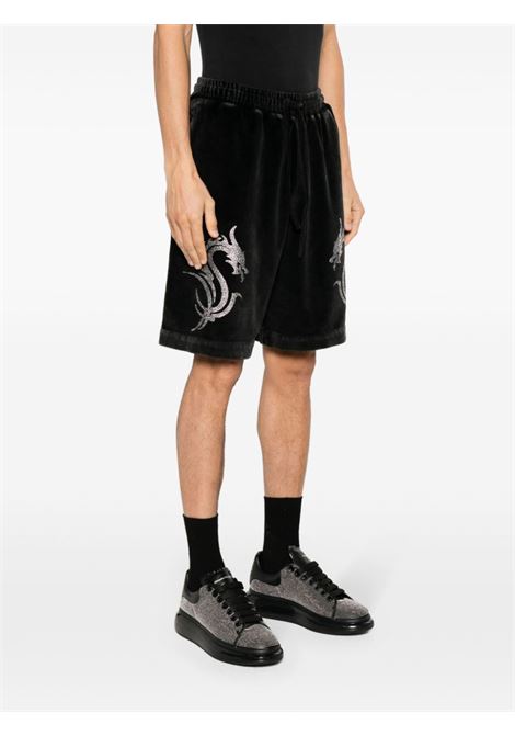 Shorts con drago di cristalli in nero - unisex ALEXANDER WANG | UCC1244090095A